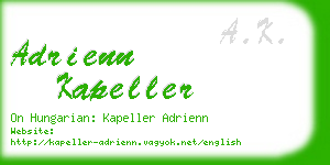 adrienn kapeller business card